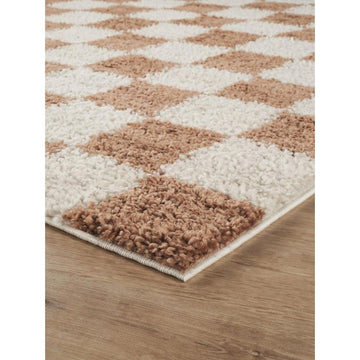 Chester Check CHS01 Terracotta Runner-Desire Rugs-Rug Love - The Most Loved Rug Store